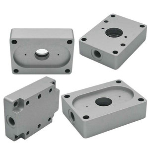 บล็อกอลูมิเนียมกลึง CNC ชิ้นส่วนโลหะความแม่นยำสูงสำหรับใช้ในอุตสาหกรรม - Product Image 4