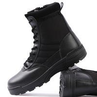Bottes tactiques mi-mollet SWAT, tige en microfibre Oxford, doublure en mesh, semelle en caoutchouc, bottes de randonnée et de trekking en plein air