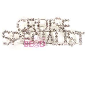 Broche Personalizado con Nombre, Letra de Cristal y Diamantes de Imitación, Broches con Logotipo de JESUS/TRAVEL PLANNER, Asesor/Agente de Viajes/Boda - Product Image 4