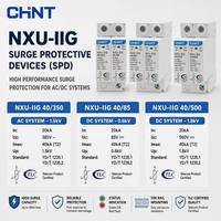 Parafoudre DC Chint NXU-IIG 40kA 85V 350V 500VDC 1P Type 2 SPD pour système solaire photovoltaïque
