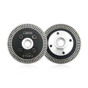 Lame de scie à gravure diamantée 3in/75mm avec bride M14 Disque de coupe Mini lame de sculpture Béton Granit Grès - Product Image 3