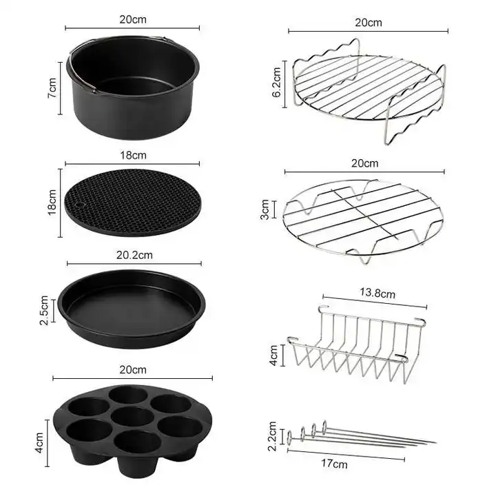  Air Fryer Accessories XL, 8inch air fryer Accessory