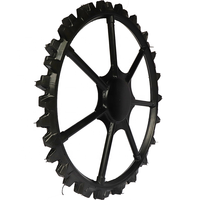 Roue pleine en acier au carbone JIUYU haute vitesse, pièce de jante 1,226 m (1226x80 mm) pour tracteur agricole, machine de repiquage de rizières en fer
