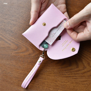PU leather bus card holder/coin purse with snap closure, key pouch, <b>document</b> <b>bag</b>, gift set, logo printing available. - Product Image 4