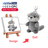 Jouets en peluche personnalisés CE CPC OEM, peluches douces, mascotte, poupée, logo personnalisé, jouets animaux, porte-clés en peluche personnalisé