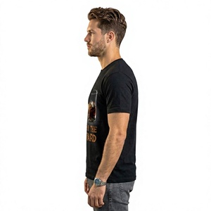 Camiseta Deportiva Holgada de Manga Corta para Hombre, Tejida con Algodón/Fibra de Bambú 260g, Impresión Digital Ecológica - Product Image 2