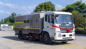 Camión Barredor de <span class=keywords><strong>Calles</strong></span> de Alta Eficiencia con Aspiradora - Product Image 3