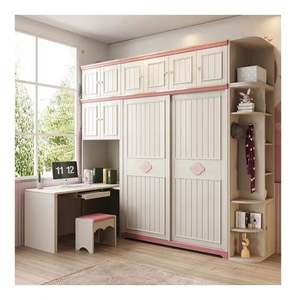 Armoire moderne haut de gamme colorée pour enfants, à pousser et à tirer, avec un grand espace de rangement - Product Image 1