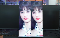 Écran LED portable haute définition couleur pleine P2 P3 pour intérieur, écran LED miroir sur pied, écran d'affichage LED pour affiche