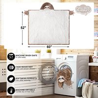 Fabricants Vente en Gros Couverture à Capuche Portable avec Deux Poches Couverture de Pull Lovely Couverture à Capuche Animaux en Fausse Fourrure pour Enfants