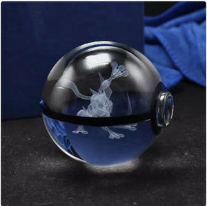 <span class=keywords><strong>Bola</strong></span> <span class=keywords><strong>de</strong></span> Cristal Pokémon con Luz LED 3D, Estilo Europeo Americano, Popular, con Grabado Interior, Regalo <span class=keywords><strong>de</strong></span> Cumpleaños para Niños, Venta Internacional - Product Image 4