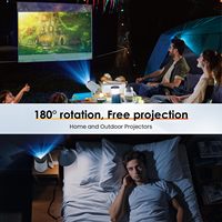 Projecteur Mini LCD Home Cinéma NHY300 720P, Smart Android 11, 4K Auto Mobile, 2 Go de RAM, Projecteur Android 11 Portable, Petit