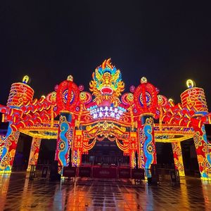 Lễ hội <span class=keywords><strong>2025</strong></span> không thấm nước lụa Trung Quốc Led hoa Đèn Lồng Phong cảnh truyền thống LED cho chương trình cộng đồng giáng sinh - Product Image 5