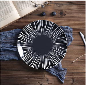Plaque ronde en céramique à motif de pâtes, de Style marocain, 8 pouces, assiette de service bon marché pour restaurant - Product Image 5