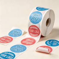 Autocollants personnalisés en gros, imprimés sur mesure, avec logo OEM, autocollants pour boîtes, étanches, résistants aux UV, en PVC, étiquettes d'emballage, AUTOCOLLANTS