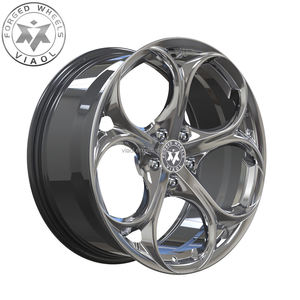 Jantes en alliage forgé Viaol Gray sur mesure 5*110 5*114.3 4*100 4*108 en forme de trèfle porte-bonheur pour 4C Giulia Stelvio - Product Image 4