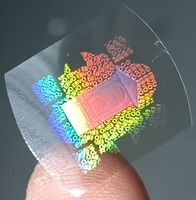 Étiquettes laser holographiques personnalisées de la marque PASSON, en vinyle, imperméables, résistantes à l'huile, durables, multicouches, multicolores, pour affichage