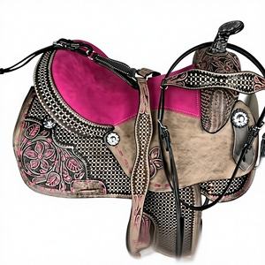 Selle Western en cuir véritable légère pour une équitation sécurisée, logo personnalisé, service OEM, prix de gros HORZE N PET - Product Image 1