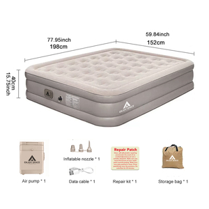 <span class=keywords><strong>Matelas</strong></span> <span class=keywords><strong>Gonflable</strong></span> Queen Size pour Camping, Lit <span class=keywords><strong>Gonflable</strong></span> 2 Places avec Pompe, Lit Pliable pour 2 Personnes - Product Image 6