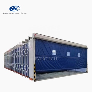 Cabine de peinture télescopique industrielle portable/mobile à ouverture automatique/semi-ouverte pour grandes pièces sur mesure - Product Image 3
