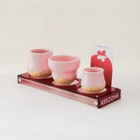 KEEZONE Ustensiles à café : Support à tasses en acrylique COMBO, Plateau à café pour préparation pour le thé ou le café, Un grain, trois boissons, Fabriqué en Chine