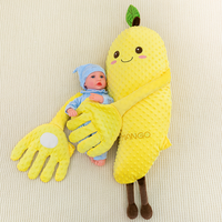 Jouet de sommeil amusant pour bébé, peluche avocat, carotte, mangue, jouet de sommeil pour enfants, rembourrage doux en coton PP