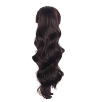 Synthétique femmes longue perruque plusieurs couleurs bouclés corps vague Clip en queue de cheval Extensions de cheveux pour européen américain Cosplay fête