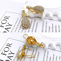 Parures de bijoux pour femmes couleur or de Dubaï, design classique, collier, boucles d'oreilles, bracelet, bague, vente en gros, usine d'origine chinoise