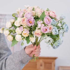 Künstliche Frühlingsblume Kleine Diamantrose Fensterdekoration, Künstliche Blume Heimdekoration - Product Image 1