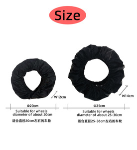 Cubiertas de protección para ruedas de cochecito Protector de neumáticos para silla de ruedas para niños Cochecito de bebé - Product Image 2