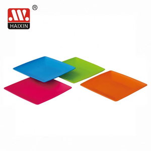 Haixing Vaisselle en <span class=keywords><strong>plastique</strong></span> <span class=keywords><strong>Assiette</strong></span> carrée en <span class=keywords><strong>plastique</strong></span> Design mat Assiettes peu profondes - Product Image 1