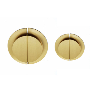 Poignée semi-circulaire de luxe en laiton, poignée de meuble demi-lune, quincaillerie pour chambre et cuisine, boutons et poignées - Product Image 4
