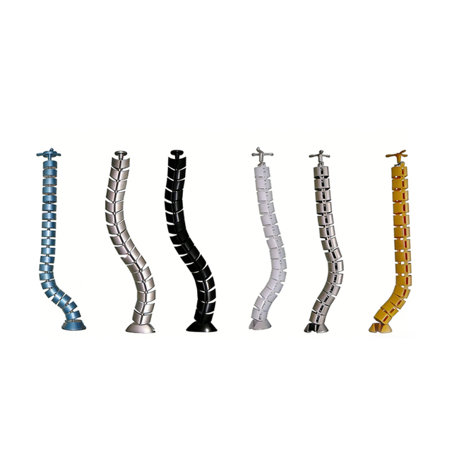 Under Desk Cable Organizer for Height Adjustable Table Snake-shaped Cord  Office Desk Power Wire Storage Raceway Cable Trough