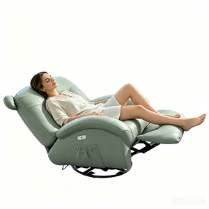 Poltrona Massaggiante Big Bear per Soggiorno e Balcone, Reclinabile <span class=keywords><strong>a</strong></span> Gravità Zero, Pieghevole, Stile Relax, con Massaggio e Funzione <span class=keywords><strong>Dondolo</strong></span> - Product Image 3