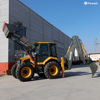 Yaweh JCB 4CX Chine 8TON chargeuse pelleteuse YF388 chargeuse sur pneus chargeur frontal avec pelles
