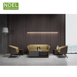 Mobilier moderne Chaise De Bureau Ergonomique 3 Places Salle D'attente Fauteuil Canapé En Cuir de Bureau - Product Image 3