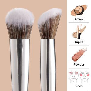 <span class=keywords><strong>Brocha</strong></span> de Maquillaje de Lujo NATURE BROWN, Suave, para Difuminar y Aclarar el Contorno de <span class=keywords><strong>Ojos</strong></span>, Pequeña, Angular, de Precisión, con Mango de Madera - Product Image 2