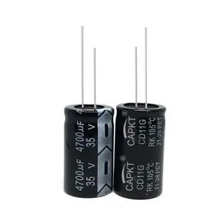 35V4700UF 18*30mm 105C-1 Aluminum Electrolytic Capacitors With Guide Pins