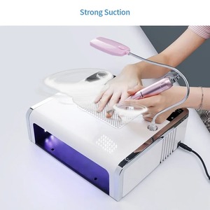Machine à ongles multifonction 4-en-1 avec aspirateur, collecteur de poussière, lampe UV et pièce à main 30000 tr/min, kit de forets de <span class=keywords><strong>manucure</strong></span> - Product Image 3