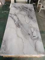 Panneau mural en PVC durable, alternative au marbre brillant, feuille de PVC UV, matériau pour la décoration intérieure, pour la décoration de balcon