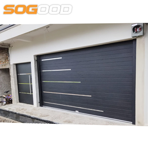 Portes de <span class=keywords><strong>garage</strong></span> modernes en acier pour maisons résidentielles avec un ensemble complet d'accessoires et un design de surface fini - Product Image 2