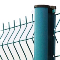 Clôture en treillis métallique galvanisé thermolaqué Hebei Anping en gros, revêtement PVC, étanche, personnalisable, poteaux de clôture de jardin