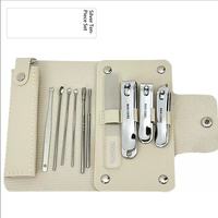 Ensemble de 10 coupe-ongles portables, série cadeau, kit de soin des ongles, coupe-ongles en verre nano, cure-oreilles, kit de manucure et pédicure
