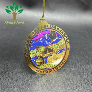 Ornamenti decorativi natalizi in metallo di design personalizzato per le vacanze di natale e Halloween - Product Image 2