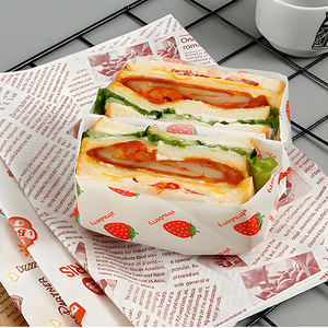 Papel de Envolver Alimentos con Recubrimiento de PE de Grado Alimenticio, Personalizado por Flexografía, Resistente al Aceite, para Hamburguesas - Product Image 2