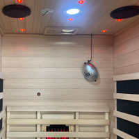 Sauna de Madera Infrarroja de Espectro Completo para una Persona, Popular para el Hogar, con Panel de Control Interior