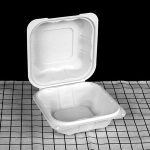 Nắp Đậy Có Bản Lề Nhiệt 5.5*5.5 Inch Hộp Đựng Thực Phẩm Hộp Đựng Đồ Togo Hộp & Thùng Đựng Đồ Thay Thế Bằng Bọt MFPP - Product Image 3