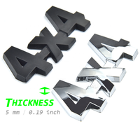Plastique ABS 3D Logos de voiture personnalisés FR TYPER 4X4 R1 4WD SPORT TUNING RACING Chrome Autocollant de logo de voiture