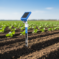 Testeur d'humidité du sol intelligent avec capteur d'humidité, surveillance cloud via application mobile, IP67, alimentation solaire, PH EC NPK, portée 30-70 cm