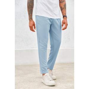 2025 hommes coupe ajustée robe pantalon affaires décontracté Golf Chino pantalons Stretch plissage fermeture éclair Anti-rides personnalisable - Product Image 1